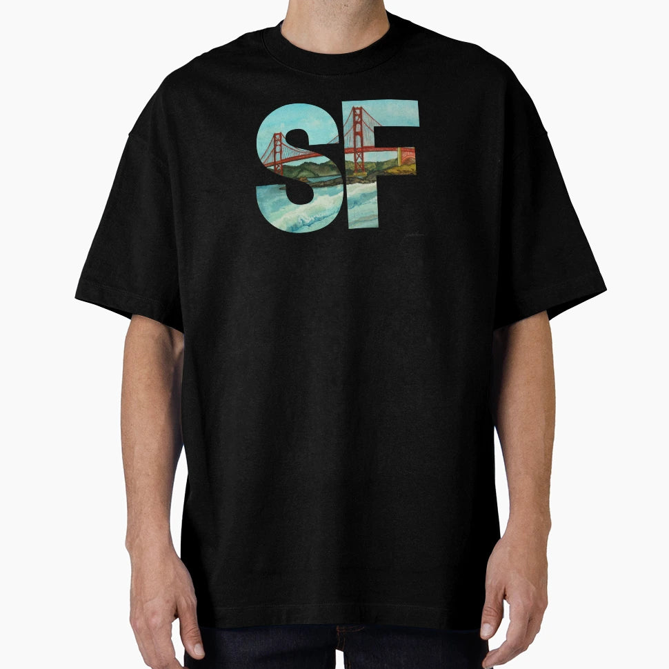 San Francisco Sf Golden Gate Bridge T-Shirt - Streetwear Style for Adults - T-Shirt, Sweatshirt, Hoodie