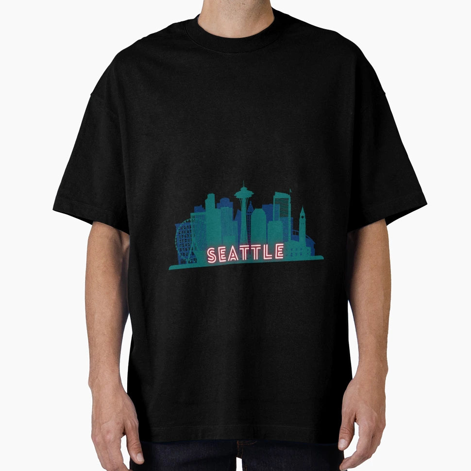Seattle Skyline T-Shirt - Minimalist Print Unisex - T-Shirt, Sweatshirt, Hoodie