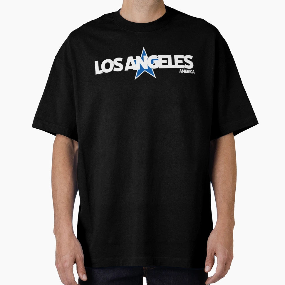 Los Angeles America Including Blue T-Shirt - Fun Novelty Design for Adults - T-Shirt, Sweatshirt, Hoodie