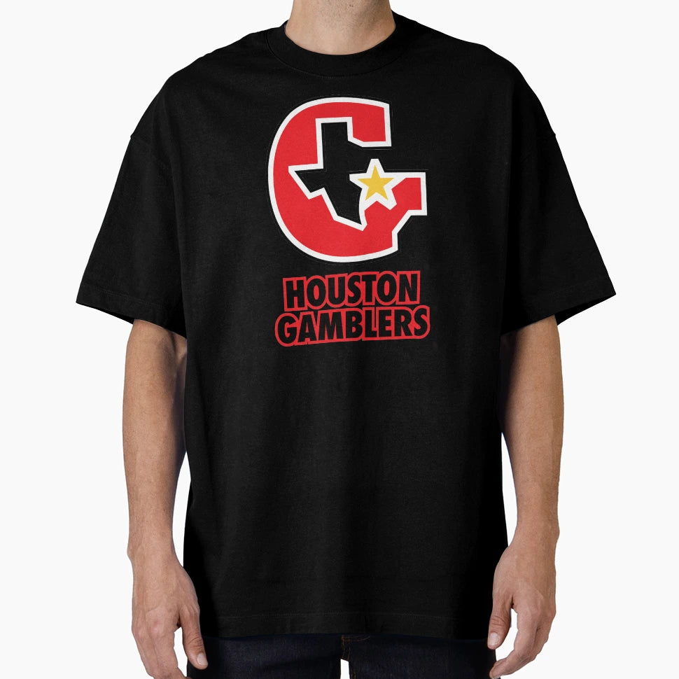 Houston Gamblers T-Shirt - Custom Art Print Men Women - T-Shirt, Sweatshirt, Hoodie