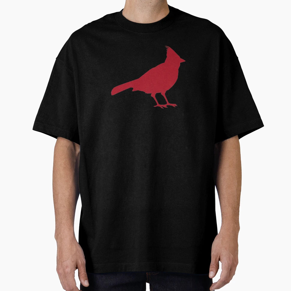 Bright Red Cardinal Bird Silhouette T-Shirt - Trendy Graphic Unisex - T-Shirt, Sweatshirt, Hoodie