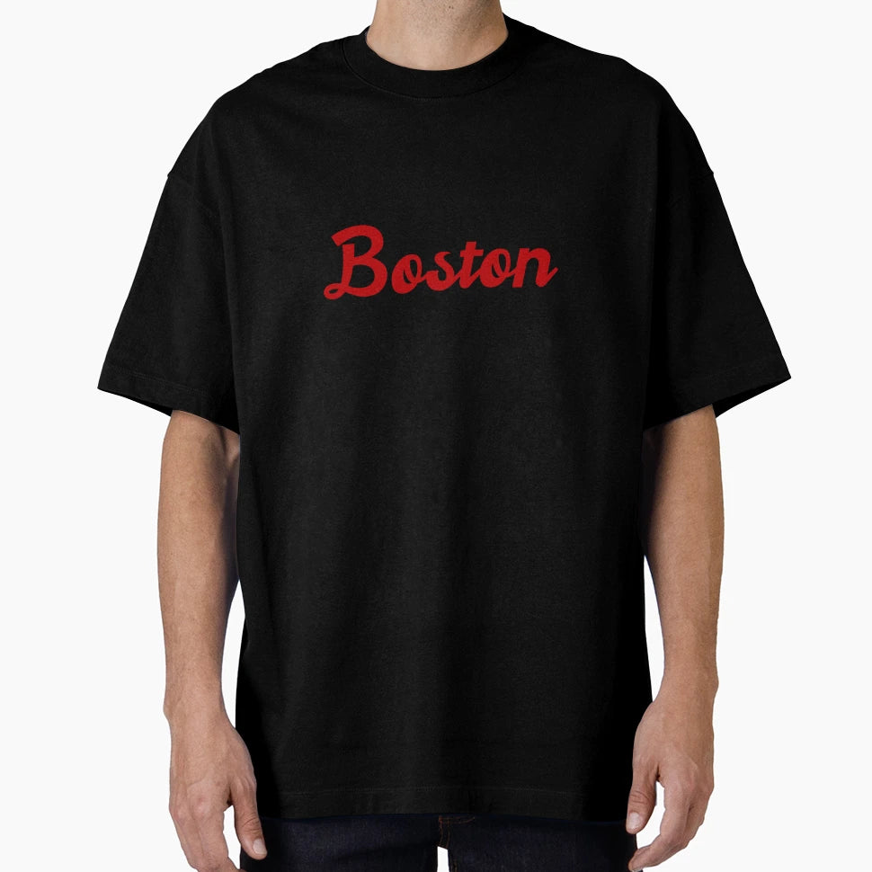 Boston Red And Black T-Shirt - Aesthetic Graphic for Adults - T-Shirt, Sweatshirt, Hoodie