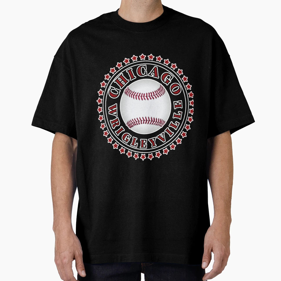 Chicago Baseball Wrigleyville T-Shirt - Graphic Print Men Women - T-Shirt, Sweatshirt, Hoodie