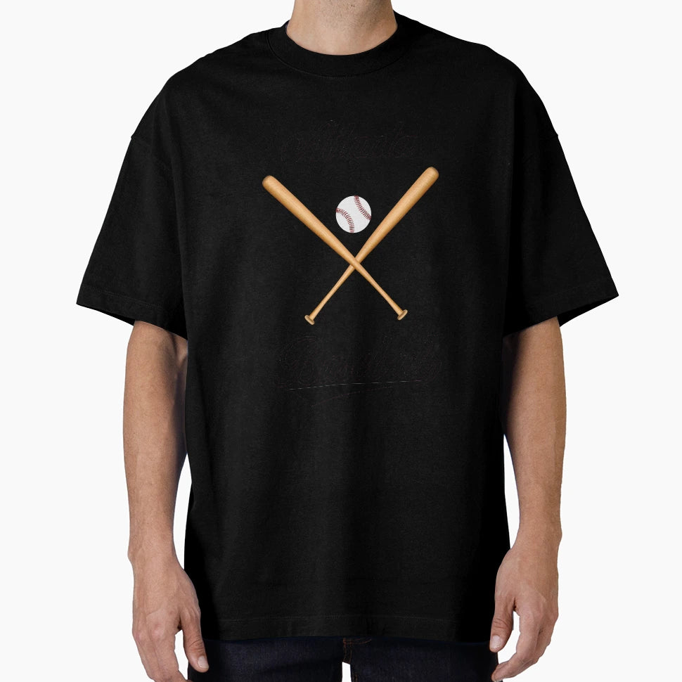 Atlanta Baseball And T-Shirt - Unique Graphic for Adults - T-Shirt, Sweatshirt, Hoodie