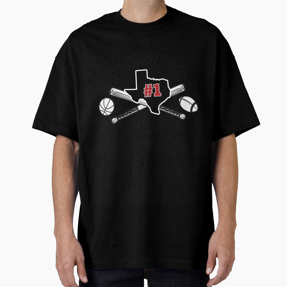 Houston 1 Fan T-Shirt - Streetwear Style Men Women - T-Shirt, Sweatshirt, Hoodie