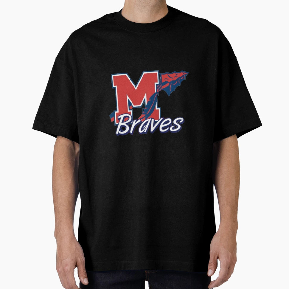 Manalapan High School Braves T-Shirt - Minimalist Print Unisex - T-Shirt, Sweatshirt, Hoodie