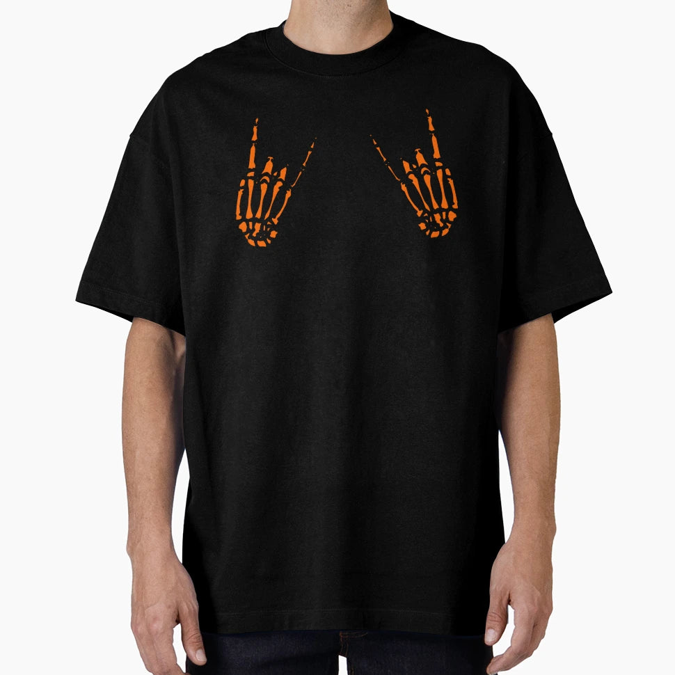 Rock N Roll Orange T-Shirt - Aesthetic Graphic for Adults - T-Shirt, Sweatshirt, Hoodie