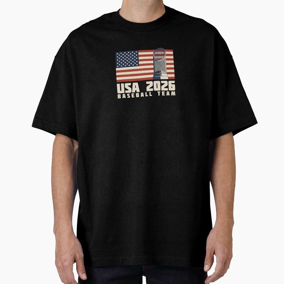 Usa Baseball Team 2026 T-Shirt - Aesthetic Graphic Men Women - T-Shirt, Sweatshirt, Hoodie