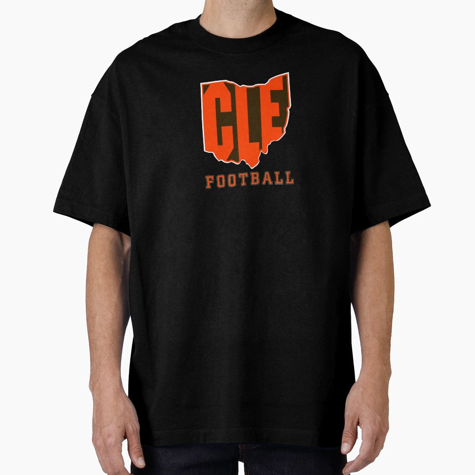 Cle Football T-Shirt - Custom Art Print Men Women - T-Shirt, Sweatshirt, Hoodie