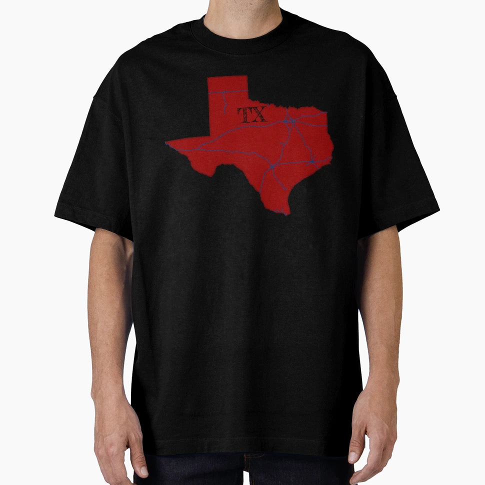 Texas Interstates T-Shirt - Graphic Print Unisex - T-Shirt, Sweatshirt, Hoodie