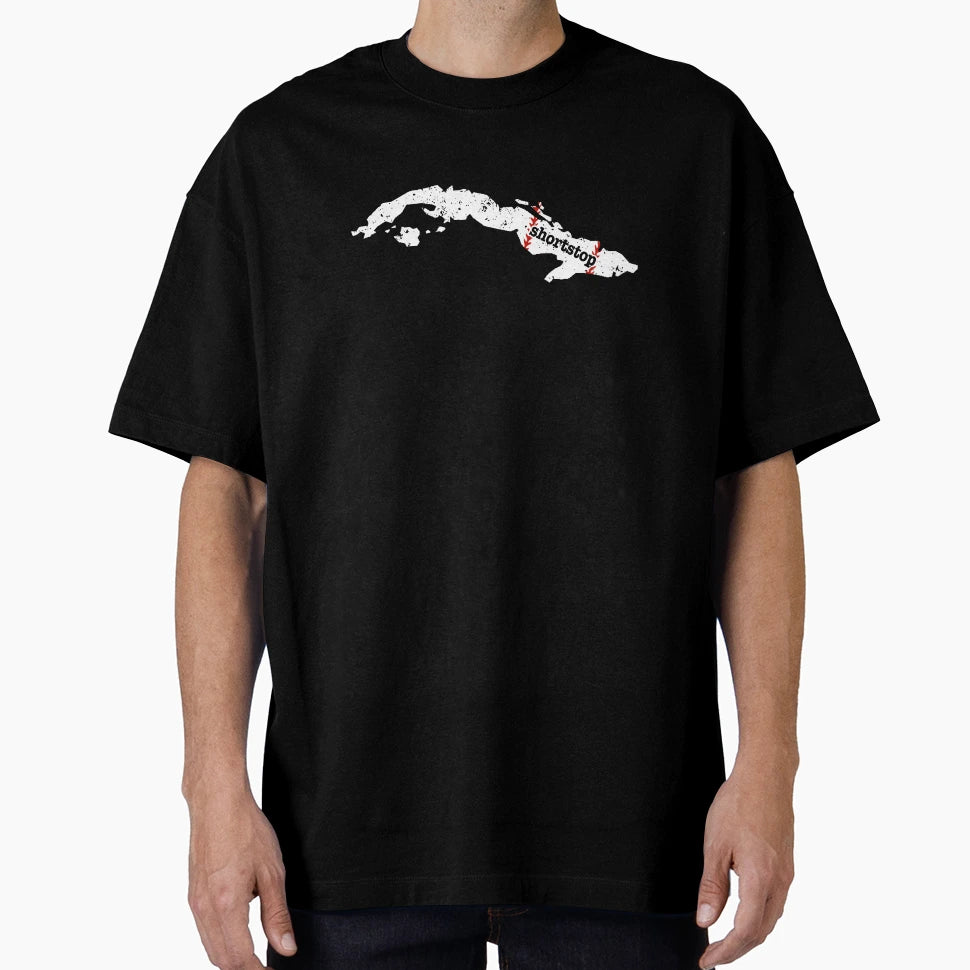 Cuba Shortstop Baseball Softball T-Shirt - Graphic Print Men Women - T-Shirt, Sweatshirt, Hoodie