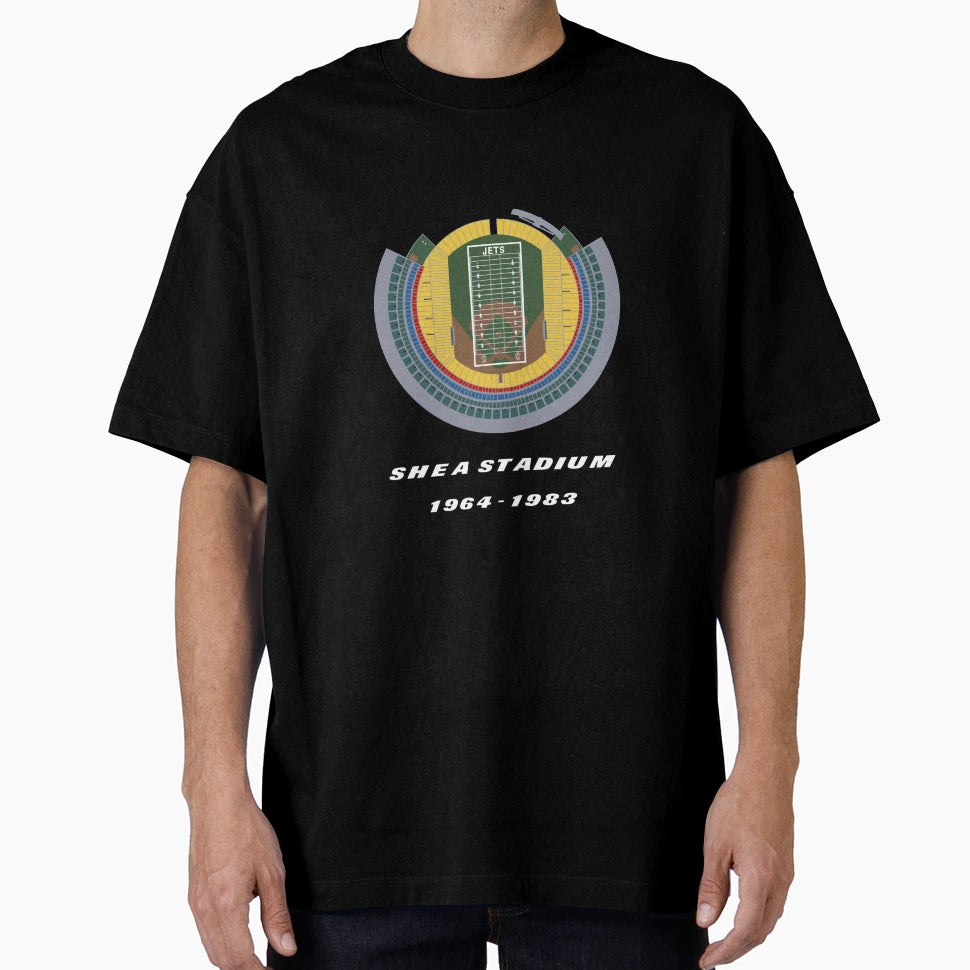 Jets Shea Stadium Overview Shea T-Shirt - Custom Art Print Men Women - T-Shirt, Sweatshirt, Hoodie