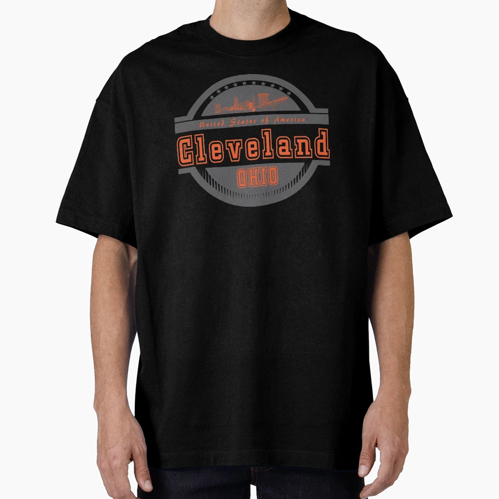 Cleveland Ohio United States America T-Shirt - Graphic Print for Adults - T-Shirt, Sweatshirt, Hoodie