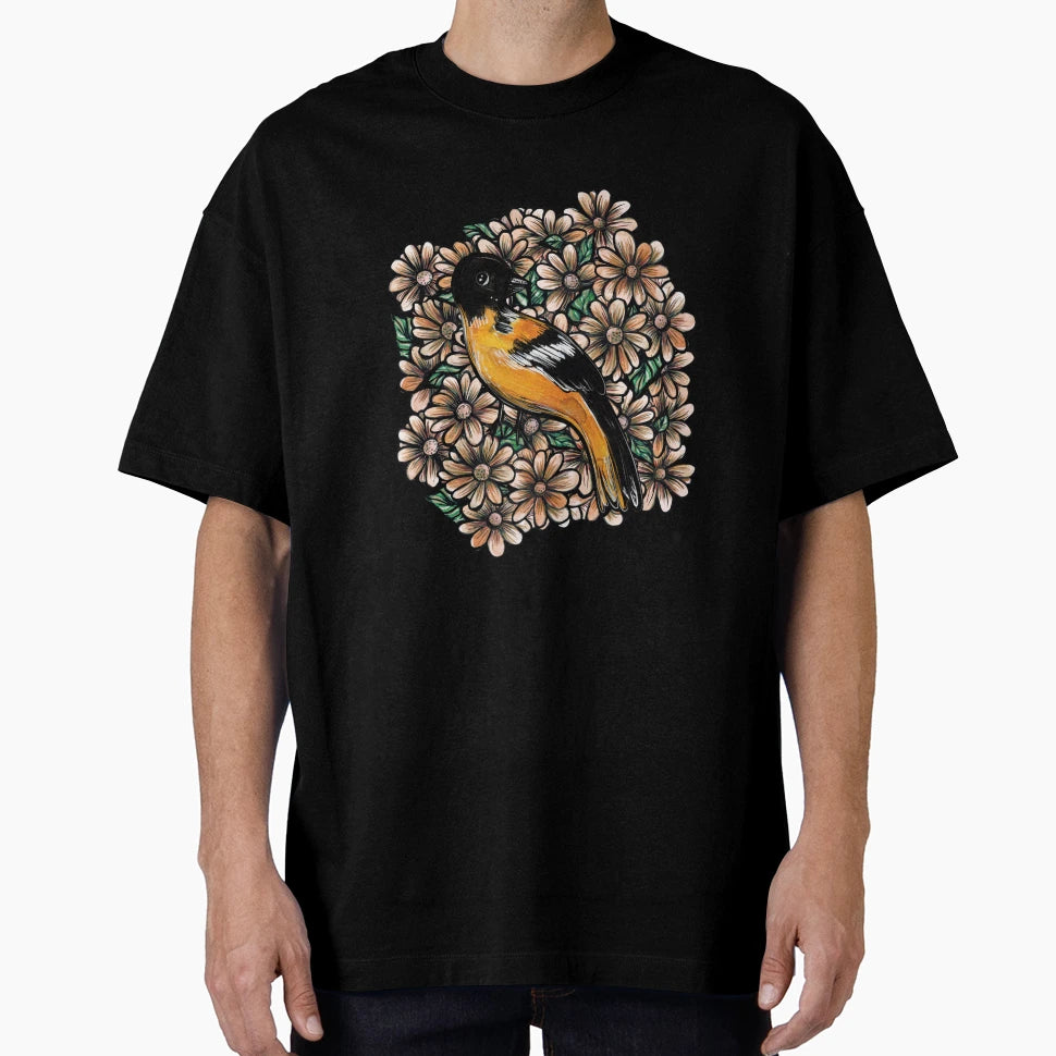 Oriole Art Bird Nerd Designs T-Shirt - Aesthetic Graphic Men Women - T-Shirt, Sweatshirt, Hoodie