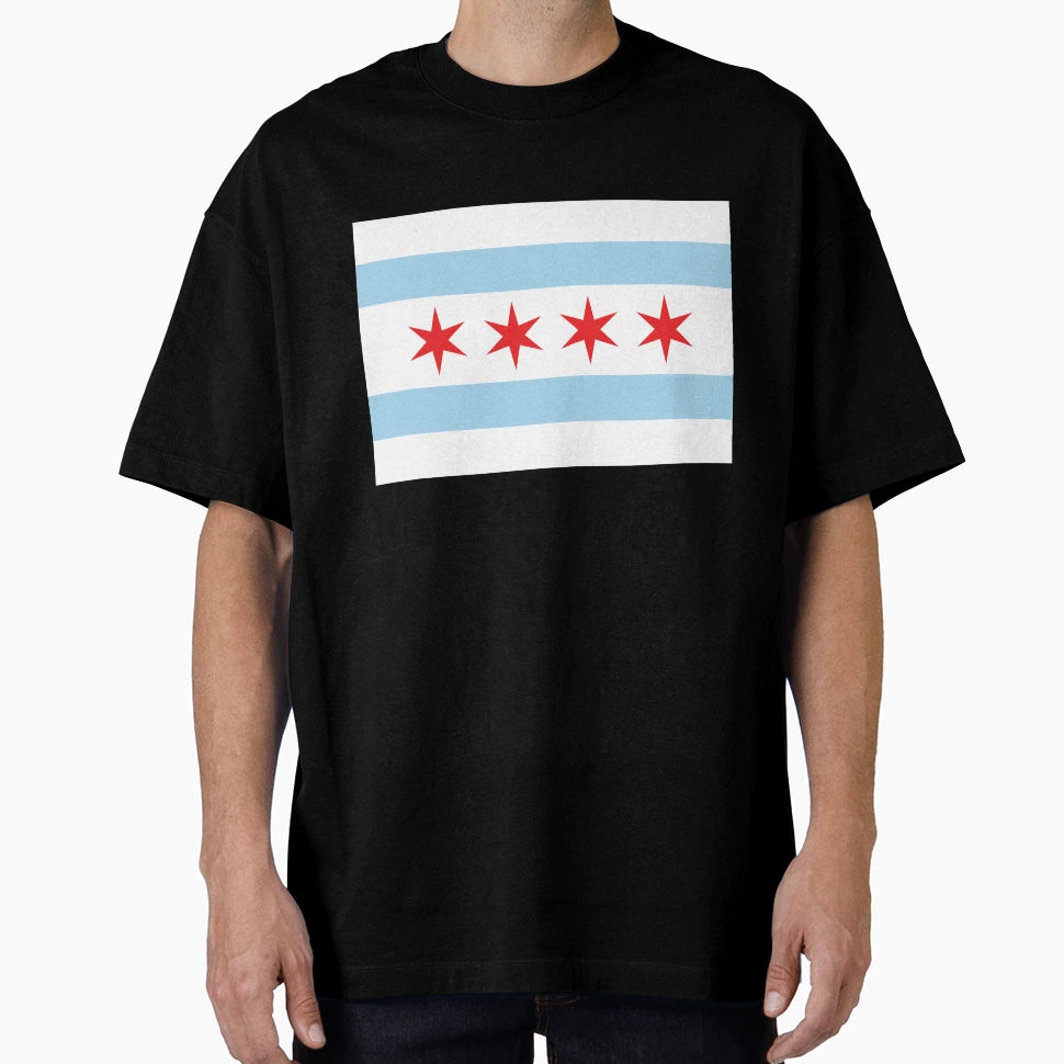 Chicago Flag T-Shirt - Trendy Graphic Men Women - T-Shirt, Sweatshirt, Hoodie