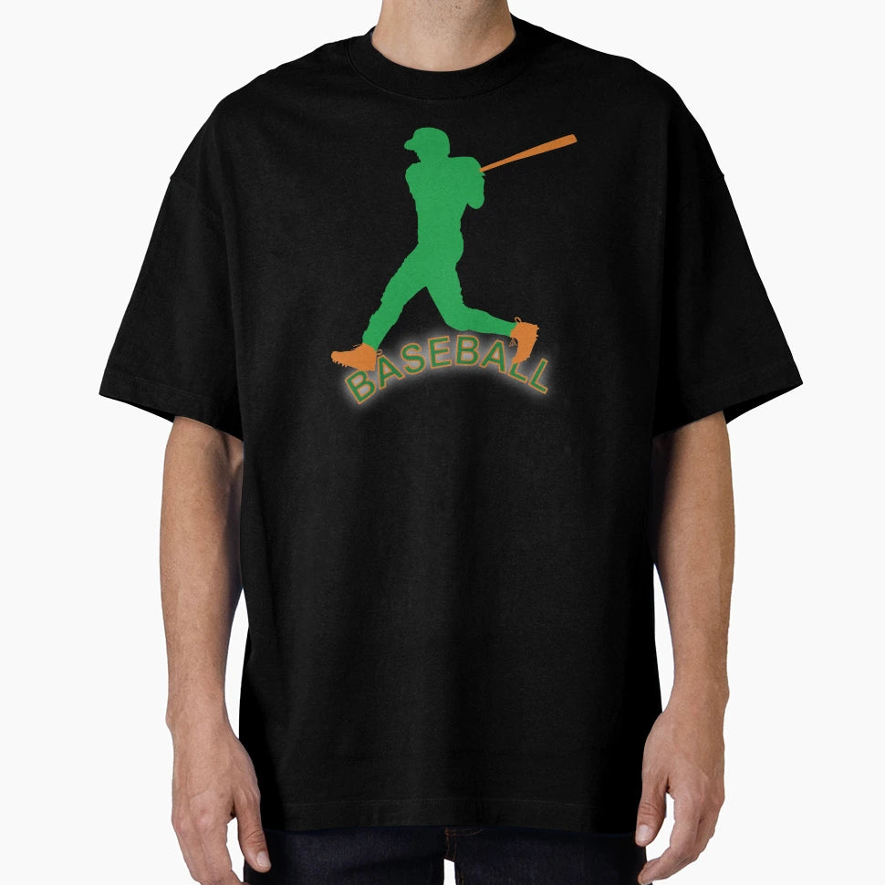 Baseball Player Action T-Shirt - Minimalist Print Unisex - T-Shirt, Sweatshirt, Hoodie