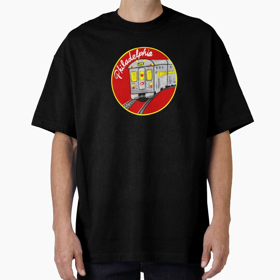 Philadelphia Pennsylvania Patco Train T-Shirt - Custom Art Print Men Women - T-Shirt, Sweatshirt, Hoodie