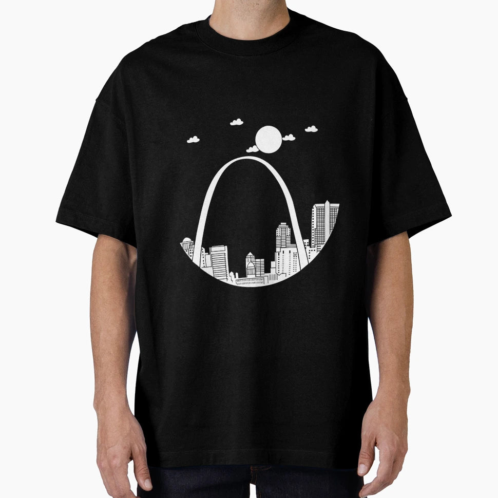 St Louis Skyline T-Shirt - Fun Novelty Design Men Women - T-Shirt, Sweatshirt, Hoodie