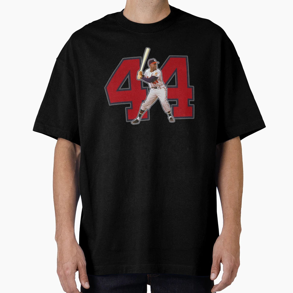 44 Hammerin Hank Original T-Shirt - Graphic Print Men Women - T-Shirt, Sweatshirt, Hoodie