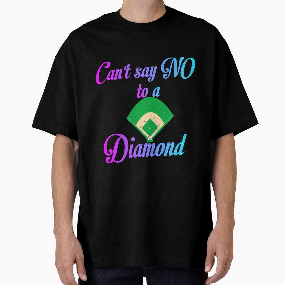 Cant Say No To Diamond T-Shirt - Minimalist Print Unisex - T-Shirt, Sweatshirt, Hoodie