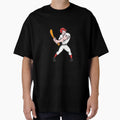 Baseball Player Batting Cartoon T-Shirt - Novelty Apparel for Adults - T-Shirt, Sweatshirt, Hoodie