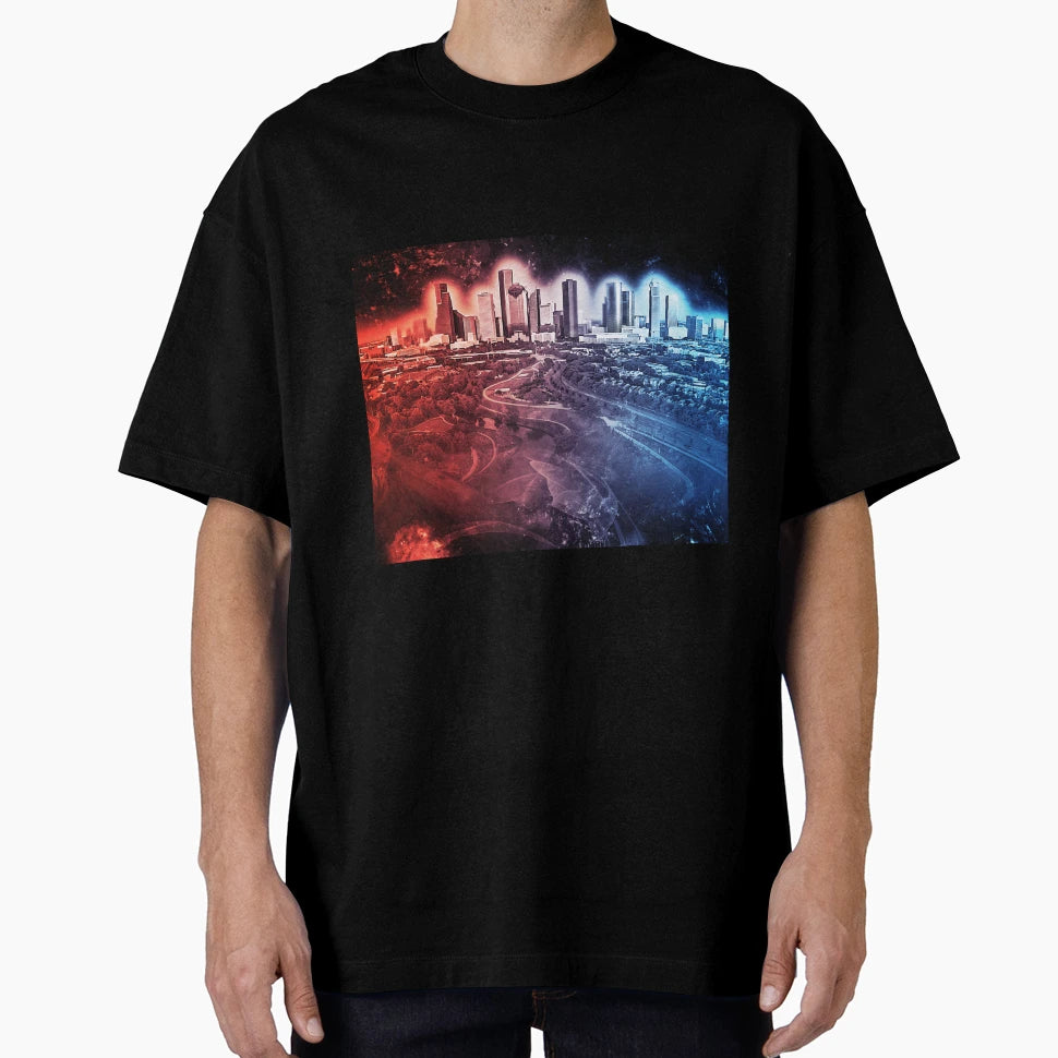 Houston Skyline T-Shirt - Graphic Print Men Women - T-Shirt, Sweatshirt, Hoodie