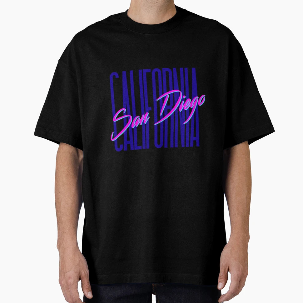 80S San Diego California T-Shirt - Casual Everyday Wear Unisex - T-Shirt, Sweatshirt, Hoodie