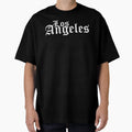 Los Angeles Old English Blue T-Shirt - Minimalist Print for Adults - T-Shirt, Sweatshirt, Hoodie