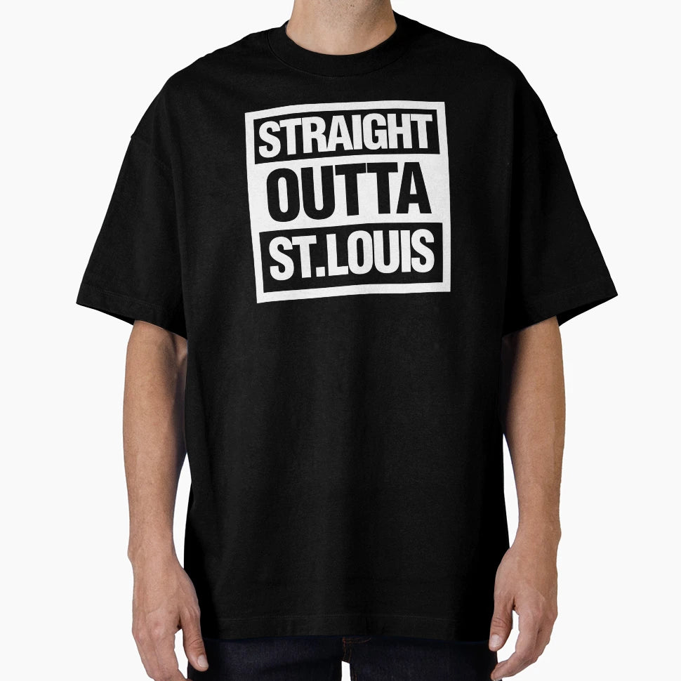 Straight Outta St Louis T-Shirt - Minimalist Print Men Women - T-Shirt, Sweatshirt, Hoodie
