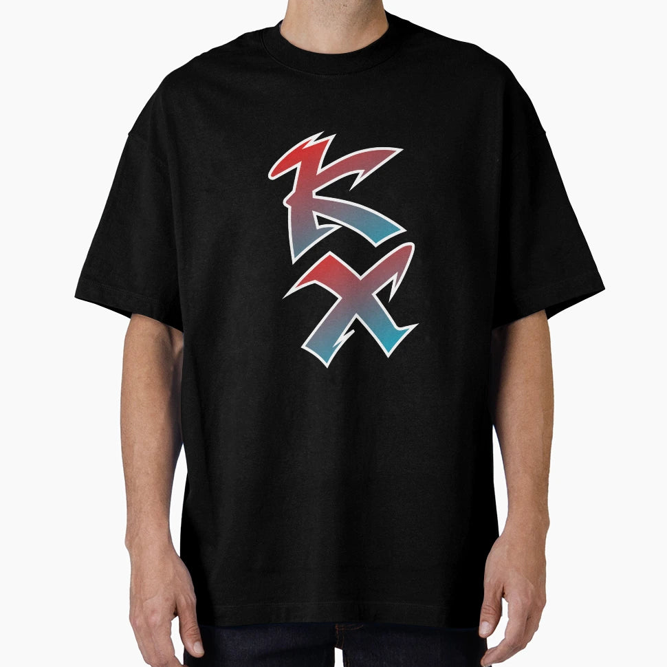 Kawasaki Red Blue Kx Logo T-Shirt - Fun Novelty Design Men Women - T-Shirt, Sweatshirt, Hoodie