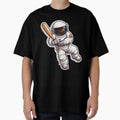 Baseball Astronaut T-Shirt - Aesthetic Graphic for Adults - T-Shirt, Sweatshirt, Hoodie