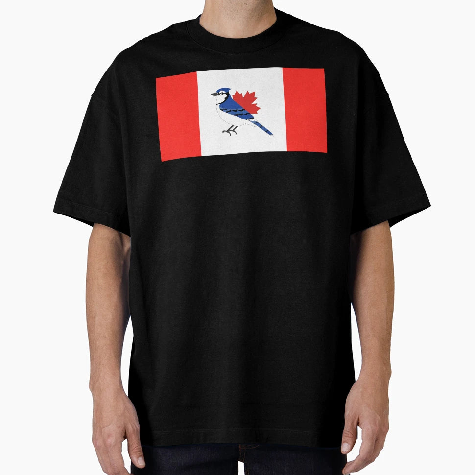 Blue Bird Canada Flag T-Shirt - Novelty Apparel Men Women - T-Shirt, Sweatshirt, Hoodie