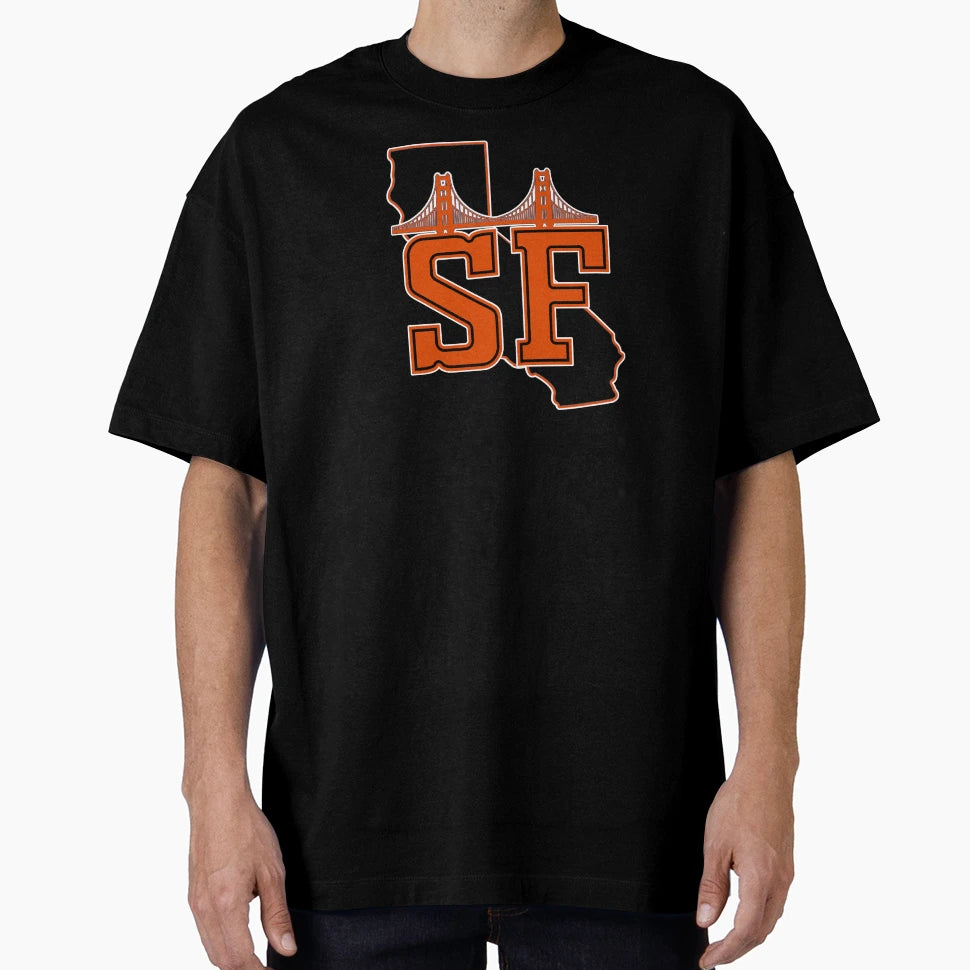 San Fran Bridge T-Shirt - Fun Novelty Design Unisex - T-Shirt, Sweatshirt, Hoodie