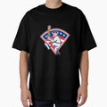 American Baseball Player Batting Cartoon T-Shirt - Trendy Graphic Unisex - T-Shirt, Sweatshirt, Hoodie