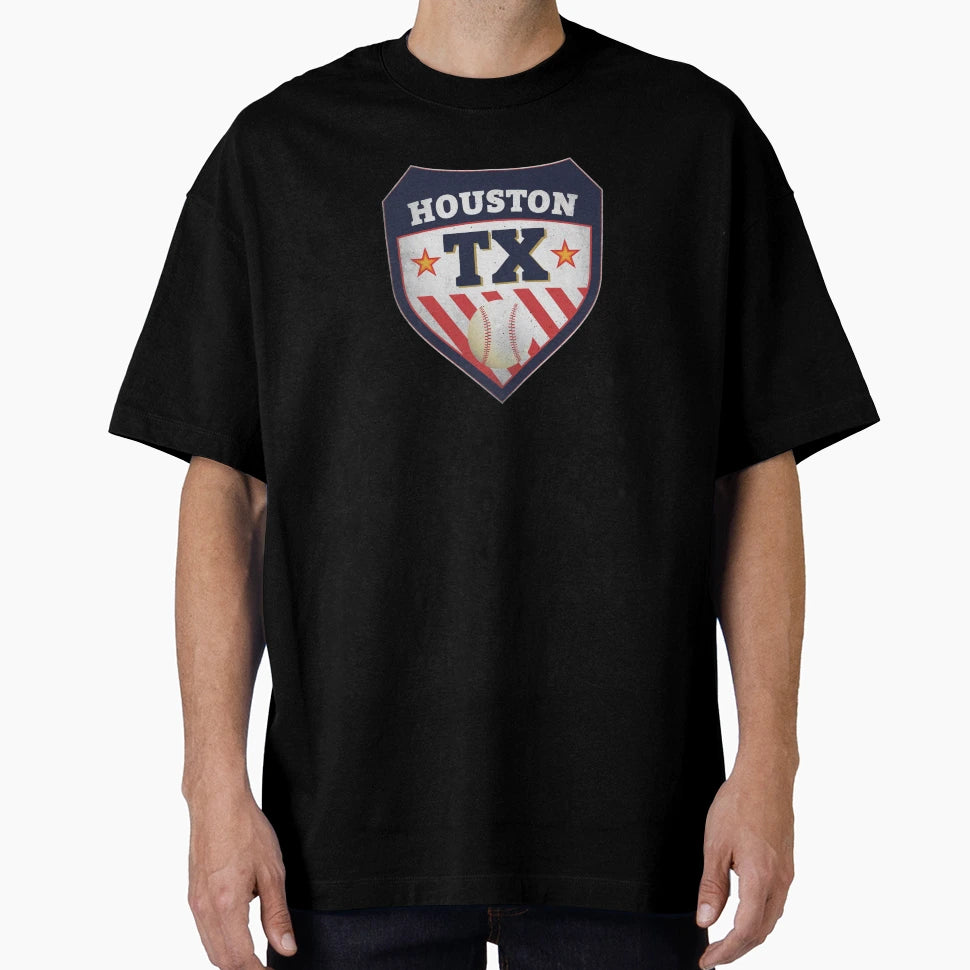 Houston Baseball Texas Badge Gift Fans T-Shirt - Unique Graphic for Adults - T-Shirt, Sweatshirt, Hoodie