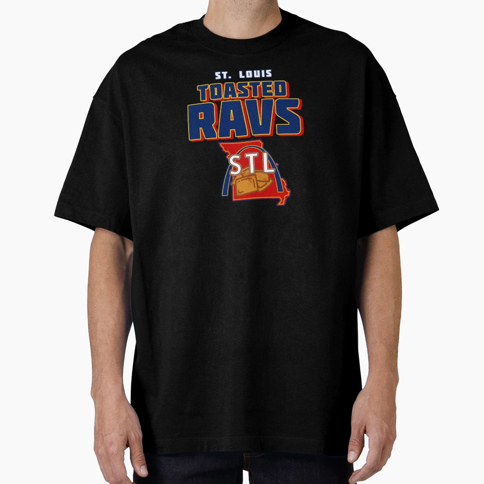 St Louis Toasted Ravs Wordmark T-Shirt - Custom Art Print Men Women - T-Shirt, Sweatshirt, Hoodie