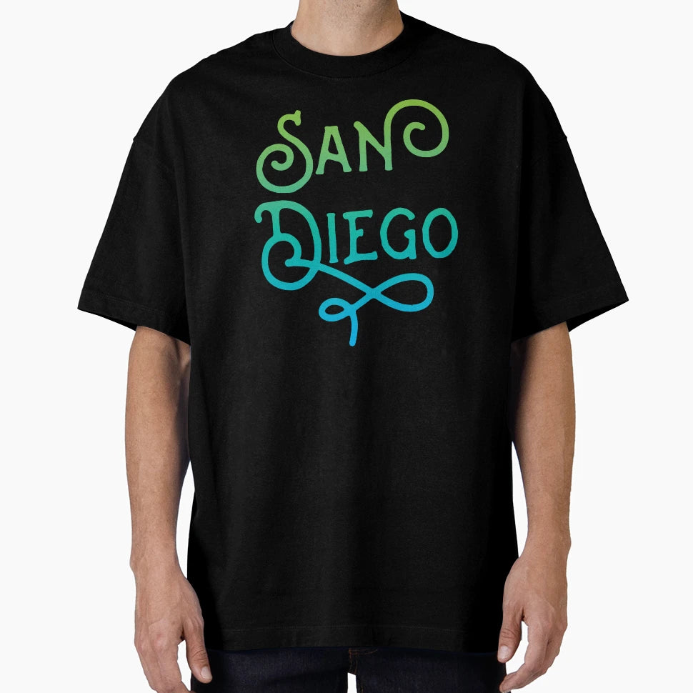 San Diego California Typographic T-Shirt - Streetwear Style Unisex - T-Shirt, Sweatshirt, Hoodie