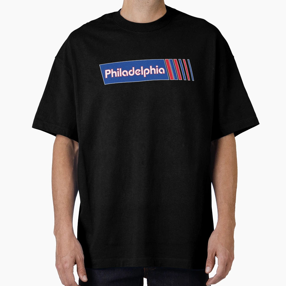 Philadelphia Race Stripe T-Shirt - Custom Art Print Men Women - T-Shirt, Sweatshirt, Hoodie