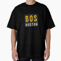 Bos Boston Airport Code T-Shirt - Unique Graphic Men Women - T-Shirt, Sweatshirt, Hoodie