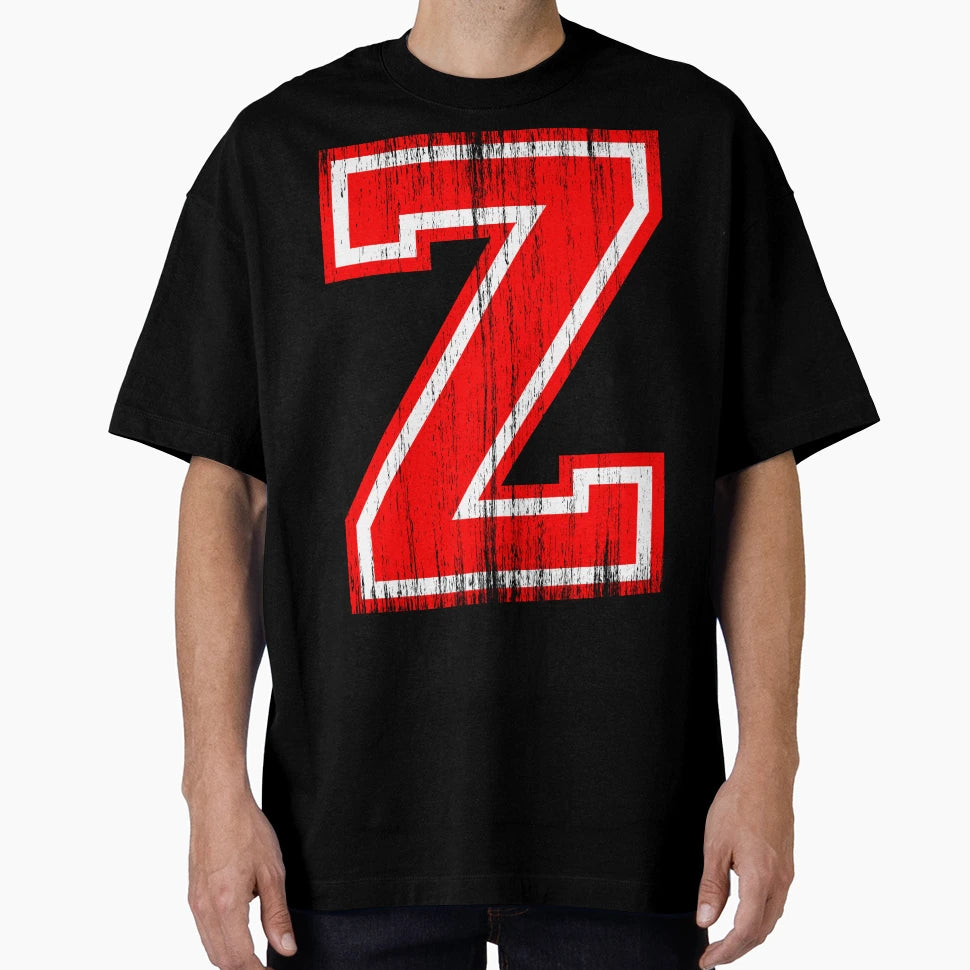 Big Red Letter Z T-Shirt - Streetwear Style Unisex - T-Shirt, Sweatshirt, Hoodie