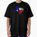 Texas Typographic Map Flag T-Shirt - Trendy Graphic Unisex - T-Shirt, Sweatshirt, Hoodie