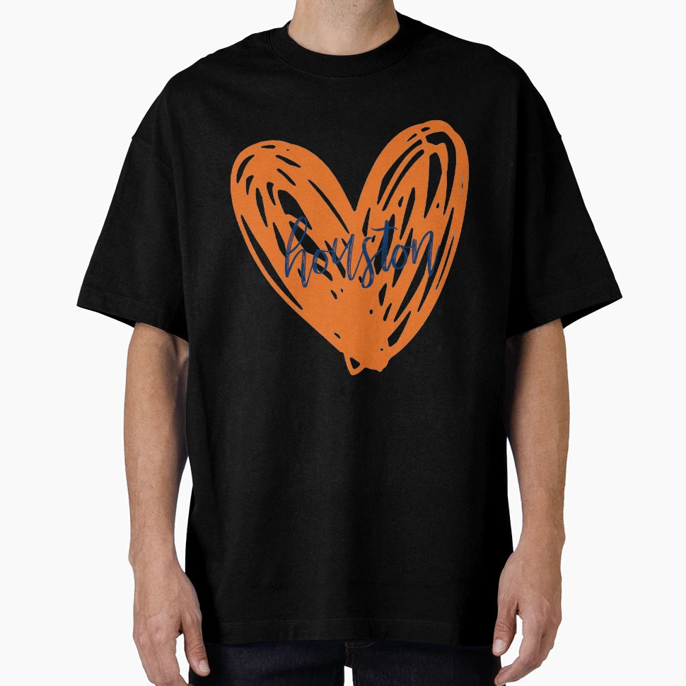 Houston Heart T-Shirt - Fun Novelty Design Unisex - T-Shirt, Sweatshirt, Hoodie