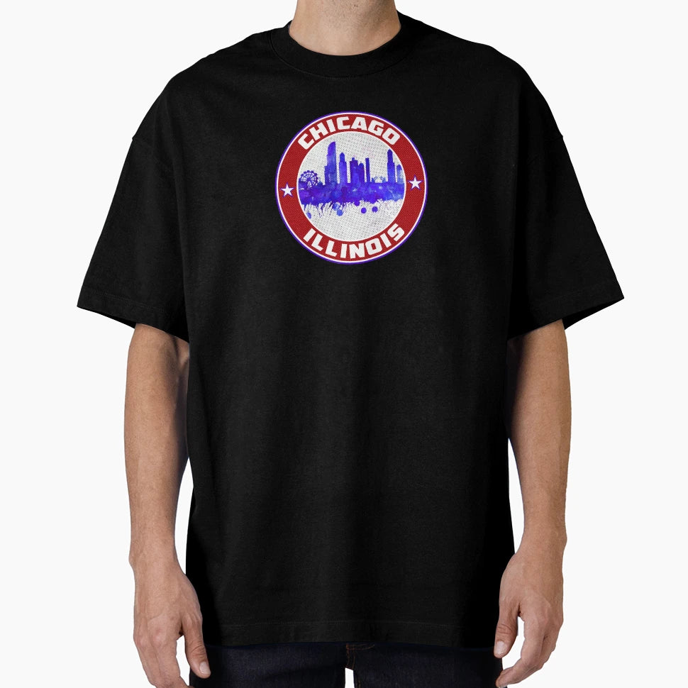 Chicago Illinois T-Shirt - Trendy Graphic for Adults - T-Shirt, Sweatshirt, Hoodie