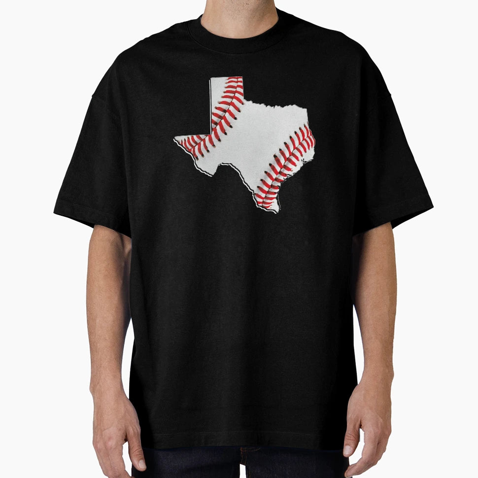 Texas Usa Map Real Baseball T-Shirt - Streetwear Style for Adults - T-Shirt, Sweatshirt, Hoodie