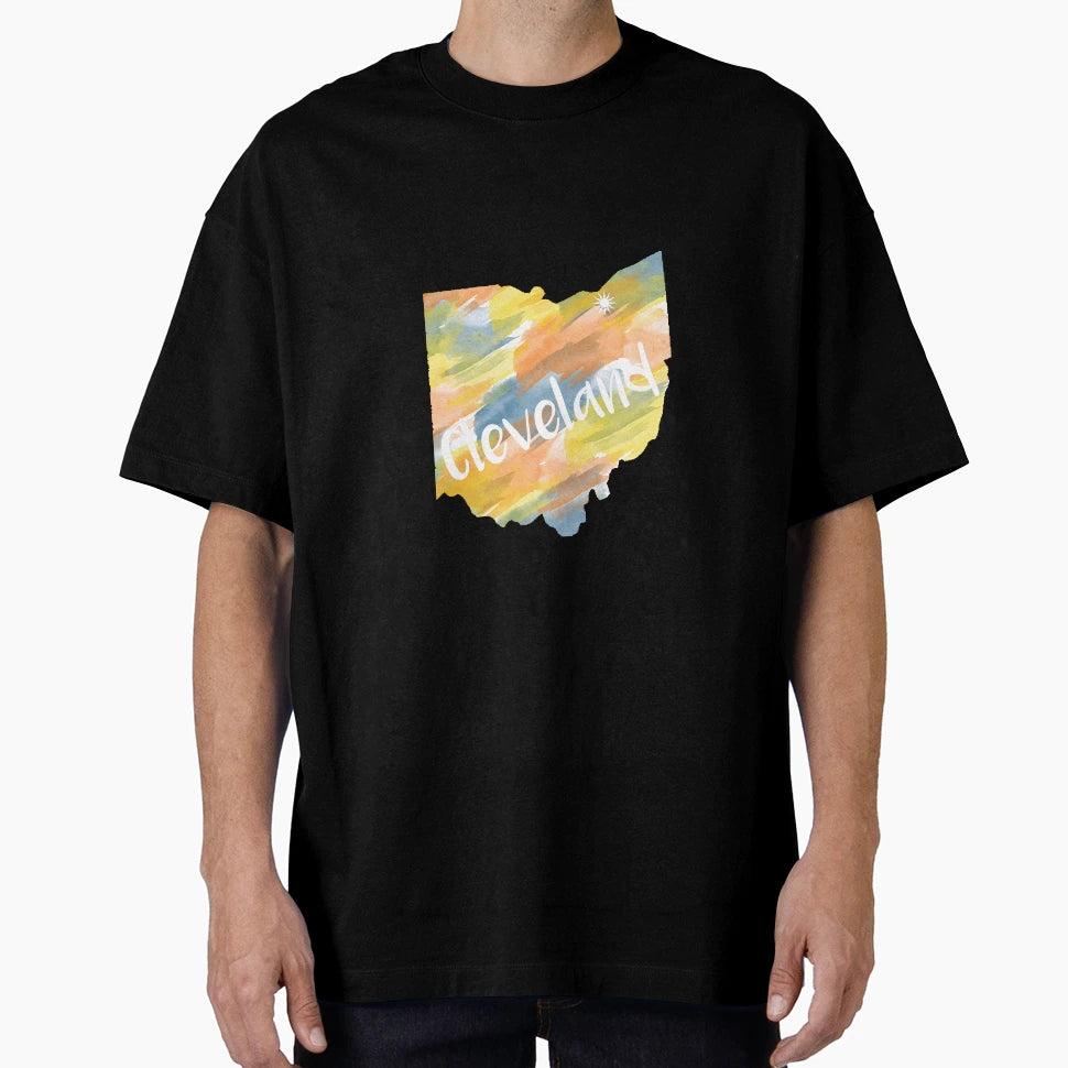 Cleveland Ohio T-Shirt - Custom Art Print Men Women - T-Shirt, Sweatshirt, Hoodie