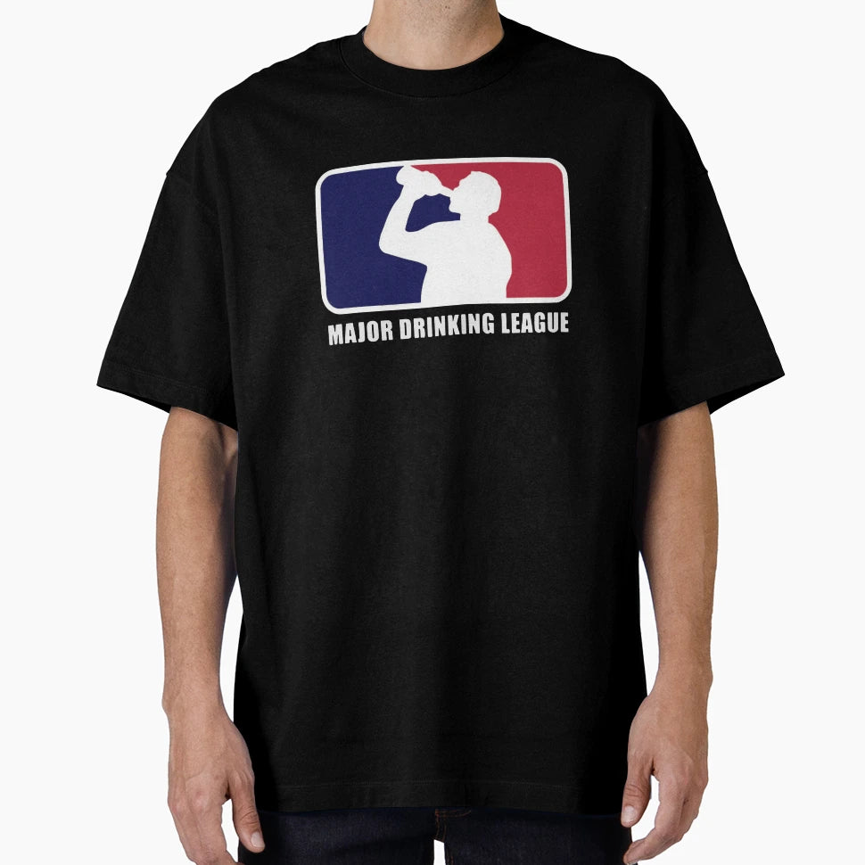Major Drinking League T-Shirt - Minimalist Print Men Women - T-Shirt, Sweatshirt, Hoodie