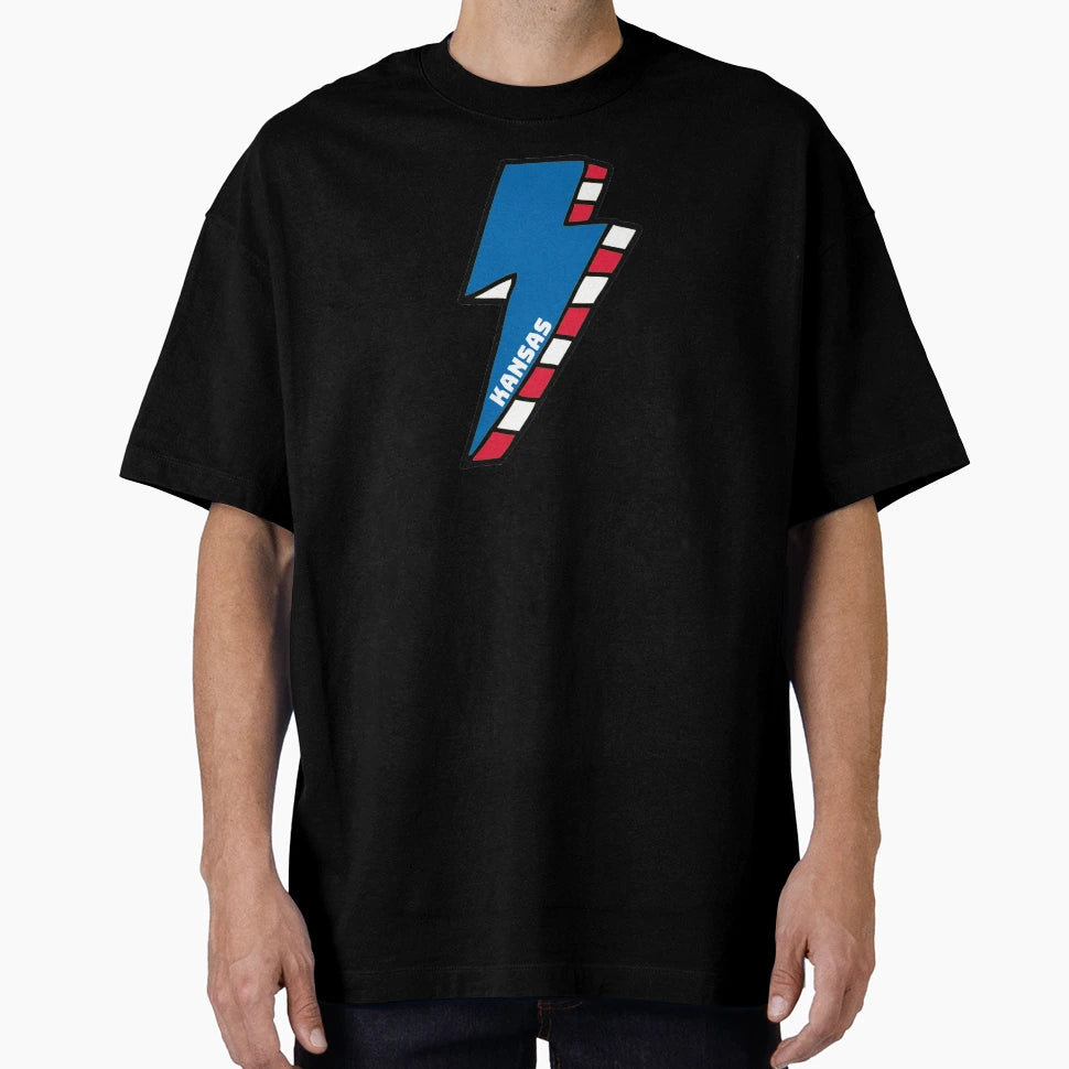 University Kansas Lighting Bolt T-Shirt - Trendy Graphic for Adults - T-Shirt, Sweatshirt, Hoodie