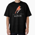 Watercolor Red Cardinal Illinois T-Shirt - Streetwear Style Men Women - T-Shirt, Sweatshirt, Hoodie