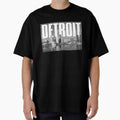 Detroit Cityscape T-Shirt - Aesthetic Graphic Men Women - T-Shirt, Sweatshirt, Hoodie