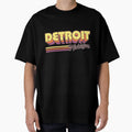 Detroit Mi City Stripes T-Shirt - Novelty Apparel Men Women - T-Shirt, Sweatshirt, Hoodie